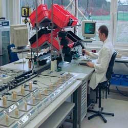 Calibraci�n de las balanzas en el laboratorio.
