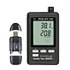 Detectores de humedad con logger de datos de 2 canales para mediciones prolongadas de temperatura y humedad relativa con interfaz RS-232 y pantalla (memoria de 64 k).