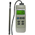 Medidores de caudal para determinar la velocidad y temperatura del aire con clculo del volumen de corriente (cantidad de flujo) e interfaz RS 232.