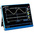 Osciloscopios tablet PCE-OC 4 con ancho de banda 100 MHz, conexión USB, pantalla LCD 10", 2 canales de entrada