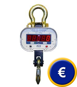 Balanza para colgar para pesar hasta 10 t.