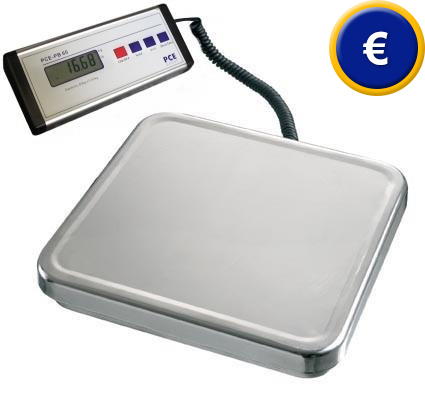 Balanza para hogar de la serie PCE-PB con plataforma de acero noble.
