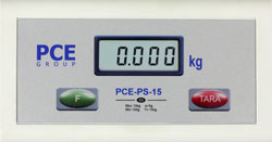 Display de la balanza pesa bebs verificable PCE-PS 15MBS