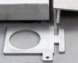 Placas de fijación de la balanza de tránsito de acero inoxidable (4 x se incluyen en el envío)