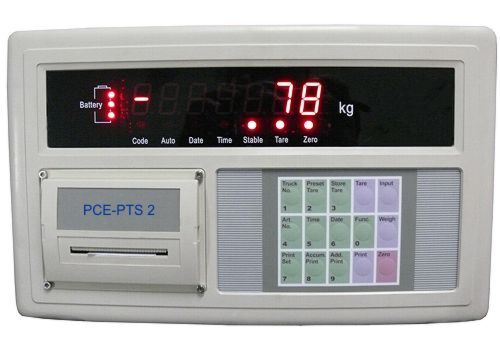 Pantalla de la transpaleta pesadora PCE-PTS 2.
