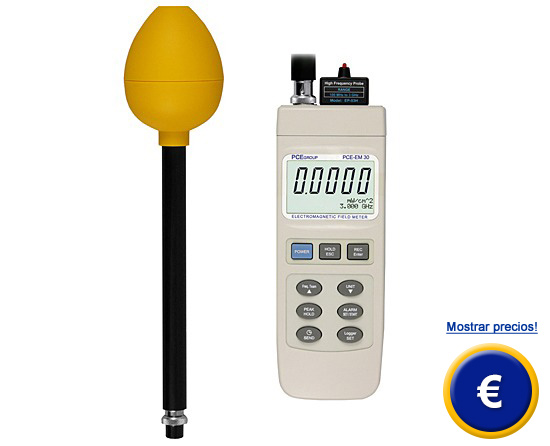 Medidor de campo electromagntico PCE-EM 30