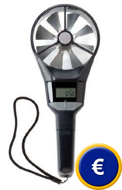 Anemómetro digital de rueda alada LCA-301.