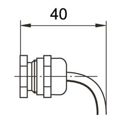 Conector derecho del buln de carga serie KMB
