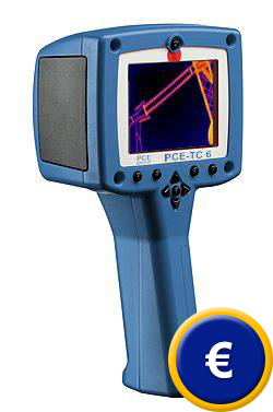 Parte trasera de la cámara de imagen térmica PCE-TC 6.