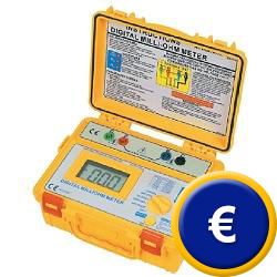 Comprobador de miliohmios PCE-MO 2002 con carcasa con junta t�rica impermeable.