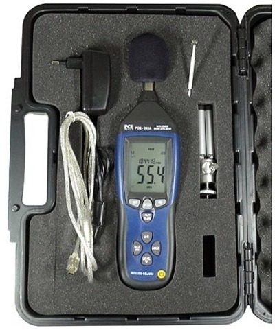 Maletín de transporte del controlador de ruido PCE-322A.