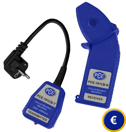 Detector de cables PCE-191 CB para conducciones libres de tensin y corriente.