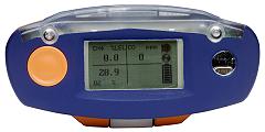 Detector de gases (mon�xido de carbono, ox�geno, sulfuro de hidr�geno, metano) TETRA de vista de arriba / pantalla - LCD.
