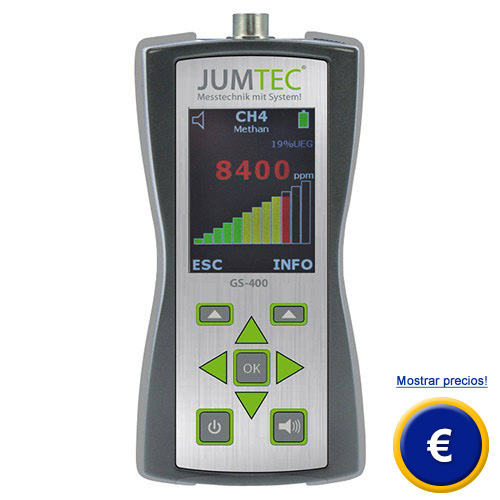 Mas información acerca del detector de fugas de gas GS-400