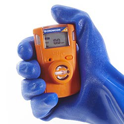 Detector de gas Crowcon Clip preparado para funcionar