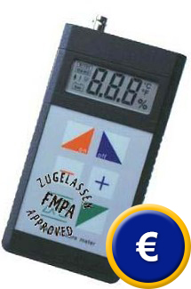 Detector de humedad de materiales de construccin FME (el aparato de alta precisin perfecto para determinar la humedad absoluta)