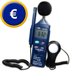 Detector de humedad de medio ambiente para formación, aprendizaje y mediciones orientativas.