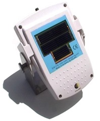Dosímetro de radiación solar MacSolar vista trasera.