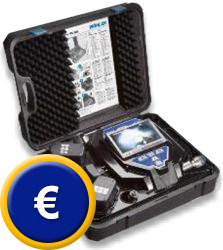 Endoscopio PCE-V240 con monitor TFT a color.