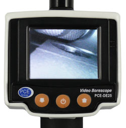 Imagen del display del fibroscopio PCE-DE 25