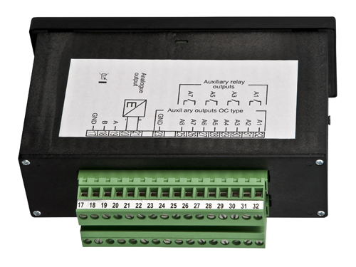 Aqu ve las conexiones del indicador de barra digital PCE-NA 5
