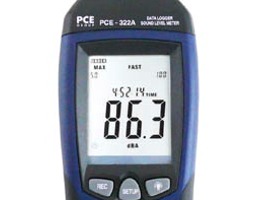 Pantalla del indicador de sonido PCE-322A.