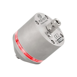 LED para advertencias y alarmas rojo en el interruptor de vibracion serie PCE-VS1x