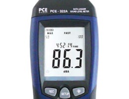 Pantalla del logger de datos PCE-322A.