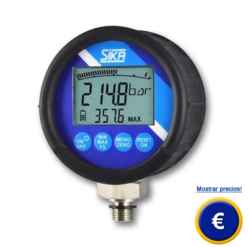 Información acerca del manómetro de referencia digital serie EME8REF-E2