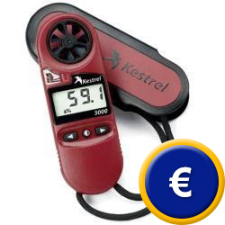 Medidor de aire de bolsillo con clculo de punto de temperatura de roco