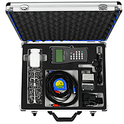 Contenido del envío del medidor de caudal para liquidos por ultrasonido PCE-TDS 100H