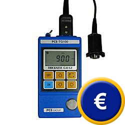Medidor de espesores de material PCE-TG100.
