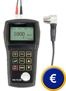 Medidor de espesores por ultrasonidos PCE-TG 250.