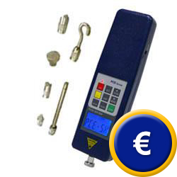 Medidor de fuerza PCE-SH 500 con interfaz RS-232.