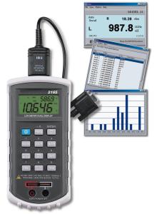 Medidor LCR PKT-2165 con software y cable de datos.