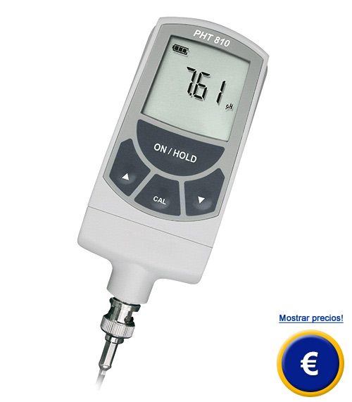 Medidor de pH PHT 810 con memoria del valor actual