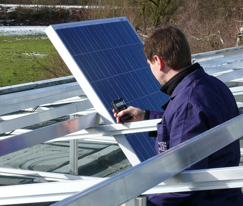 Panel de celulas fotovoltaicas.