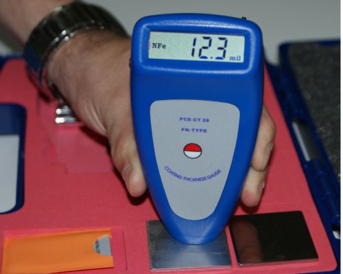 Calibración del medidor de recubrimiento PCE-CT 28