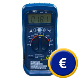 El medidor de sonido PCE-222 contiene 5 parámetros para realizar una medición.