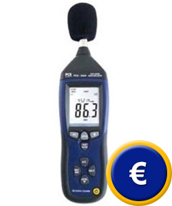 Medidor de sonido PCE-322 A con software y memoria.