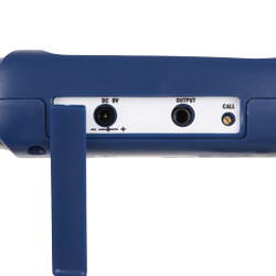 Compartimento para conexiones del medidor de sonido