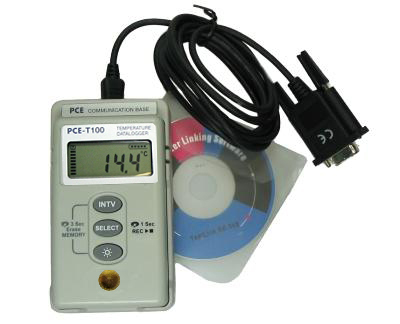Medidor de temperatura con logger de datos (temperatura de aire).