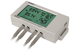 Medidor de temperatura HOBO UX120-006M de 4 canales compatibles con un gran nmero de sensores