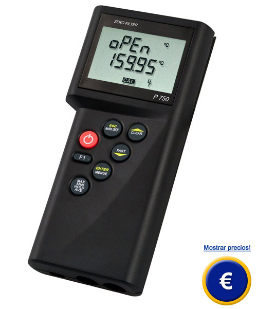 Medidor de temperatura de contacto P-750.