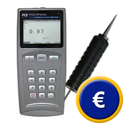 Medidor de vibraci�n PCE-VT 3000.
