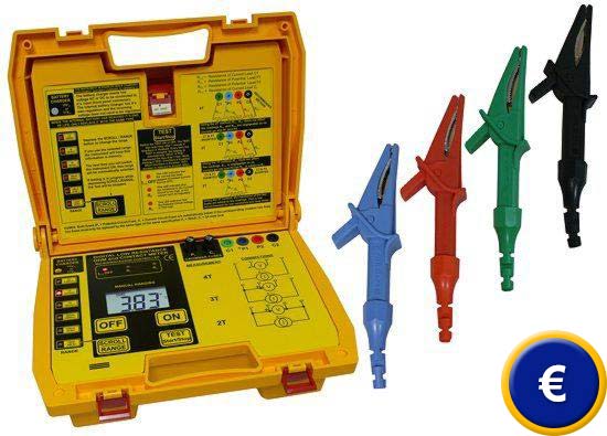 Micro �hmetro PCE-MO 3001 resistente al agua.