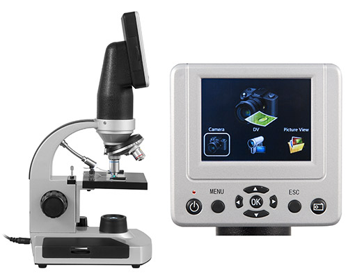 El microscopio LCD para estudiantes con pantalla y men&uacute; claro