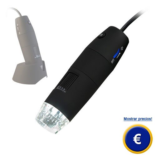 Microscopio USB PCE-MM 200 con hasta 200 aumentos
