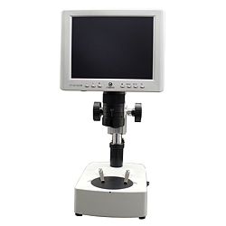 Parte frontal del microscopio para taller PCE-VMS 200.