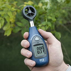 Aquí el mini anemometro en detalle